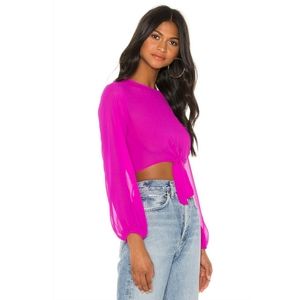 NWT Superdown Jemma Tie Front Shirt